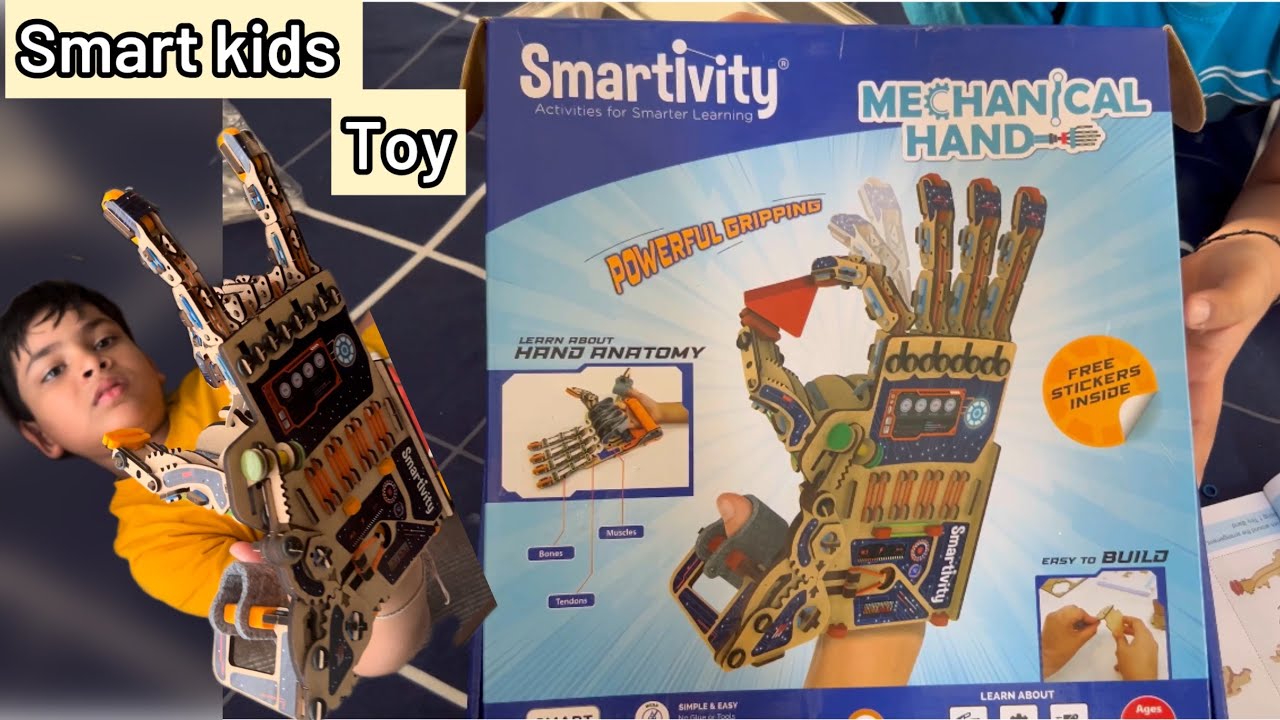 Smartivity toy review | Mechanical Hand | best stem based activity for 7+ kids #kidstoysvideo