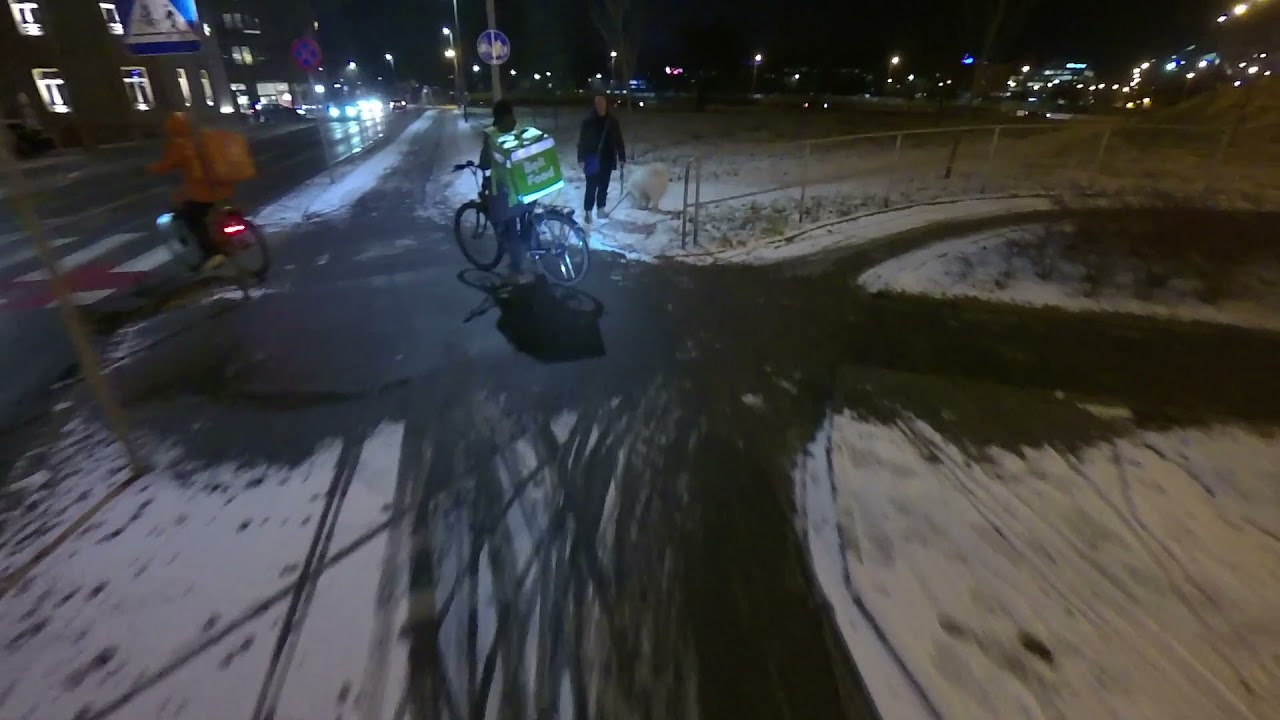 Bike Ride with Trailer - School commute in Krakow