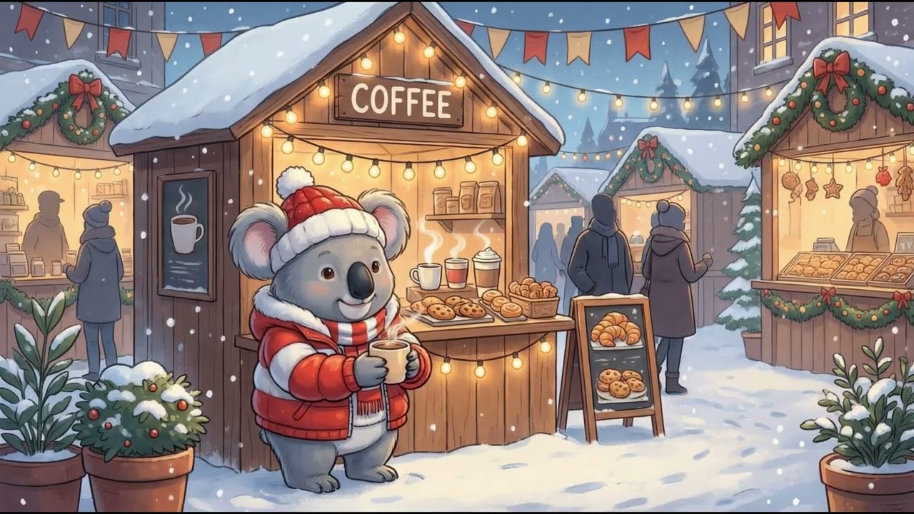 Cold Light, Warm Jazz ❄️ A Calm Café Soundscape