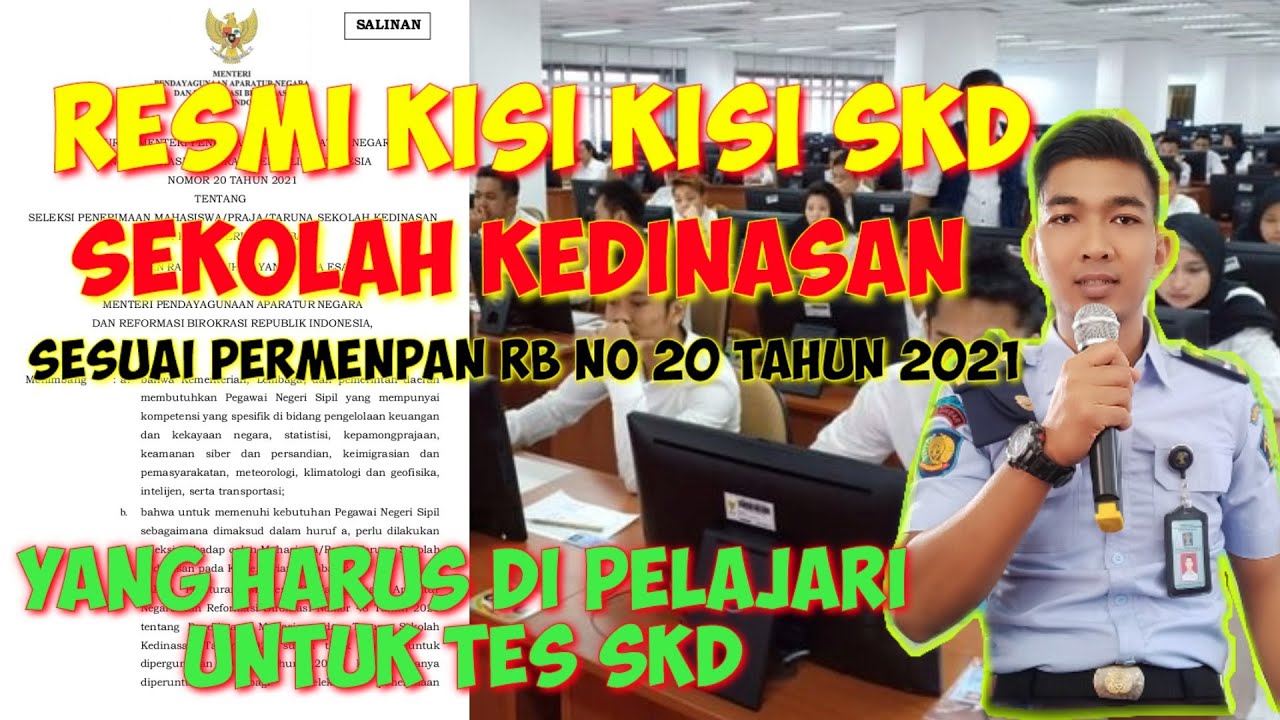 RESMI KISI KISI SKD CAT SELEKSI SEKOLAH KEDINASAN TAHUN 2021 SESUAI PERMENPAN RB NO 20 TAHUN 2021
