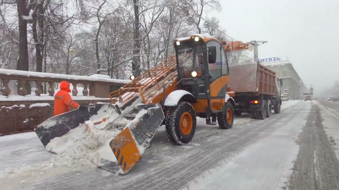 Minsk. Snow storm