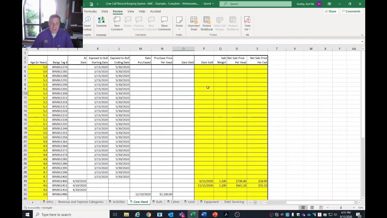 Record Keeping Systems for Cow-Calf Producers - 2020 Virtual Beef and Forage Field Day