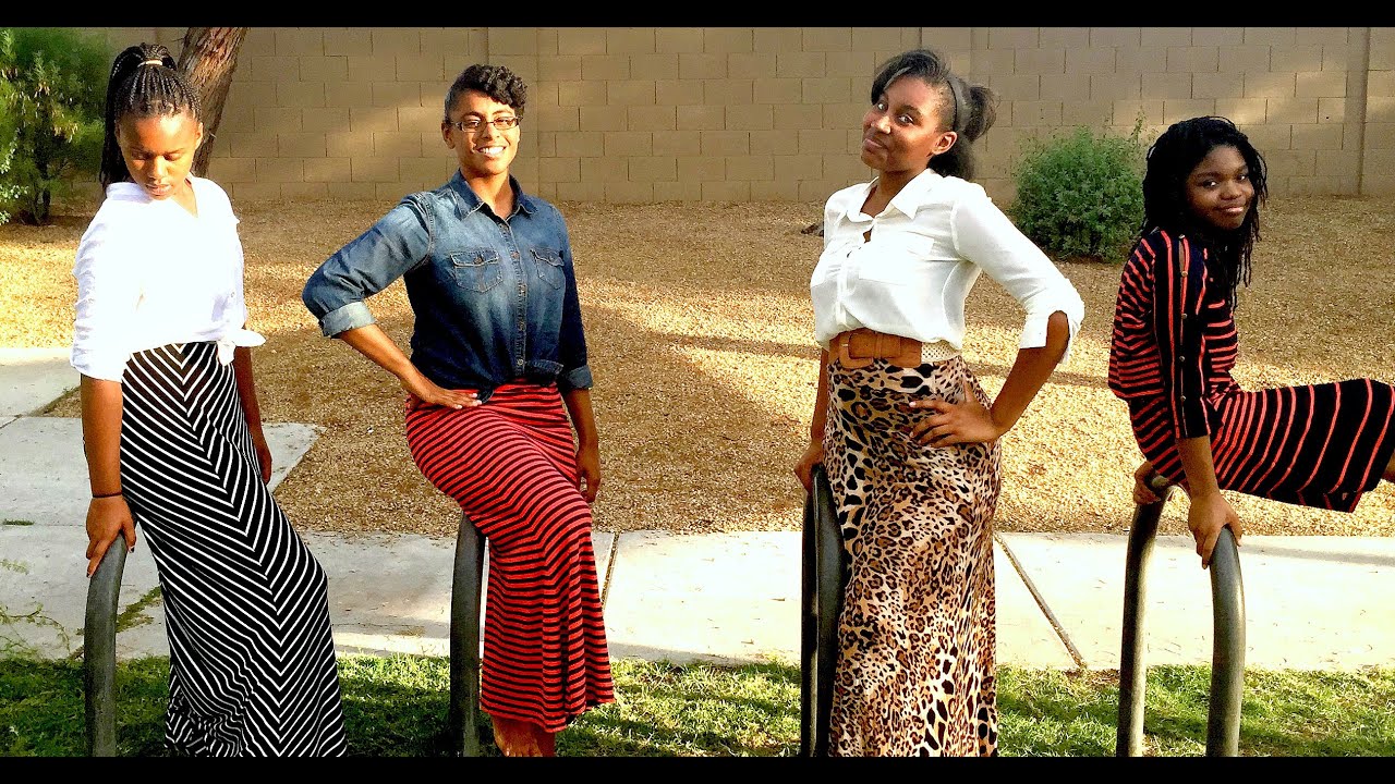 Modest Outfit Ideas ~ How to Wear a Maxi Skirt 5 Ways