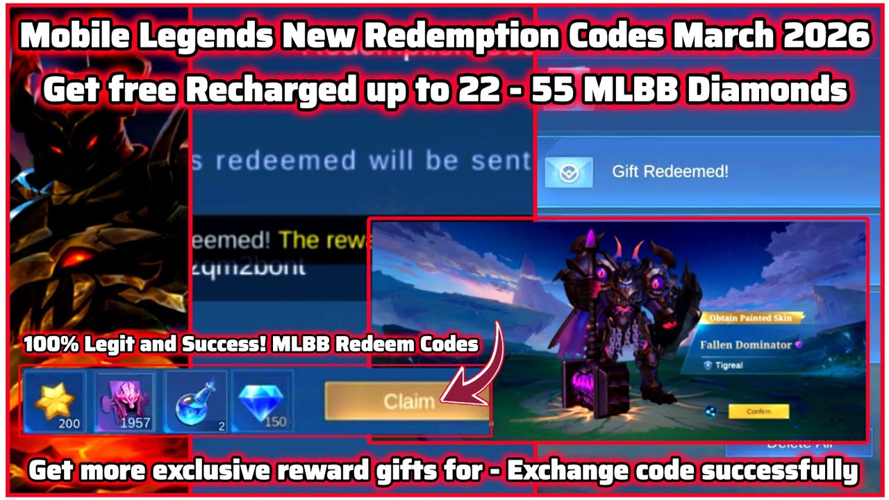 Новые промокоды Mobile Legends от 20 марта 2026 г. - Промокоды MLBB + пополнение баланса алмазами 💎💎