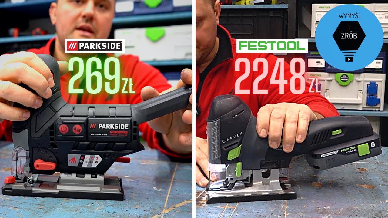 PARKSIDE PERFORMANCE wyrzynarka akumulatorowa PSSPA 20 Li B2 20V vs Festool Carvex PS 420 czy warto