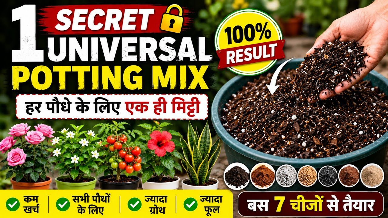 Universal potting mix ! Potting mix for container gardening.