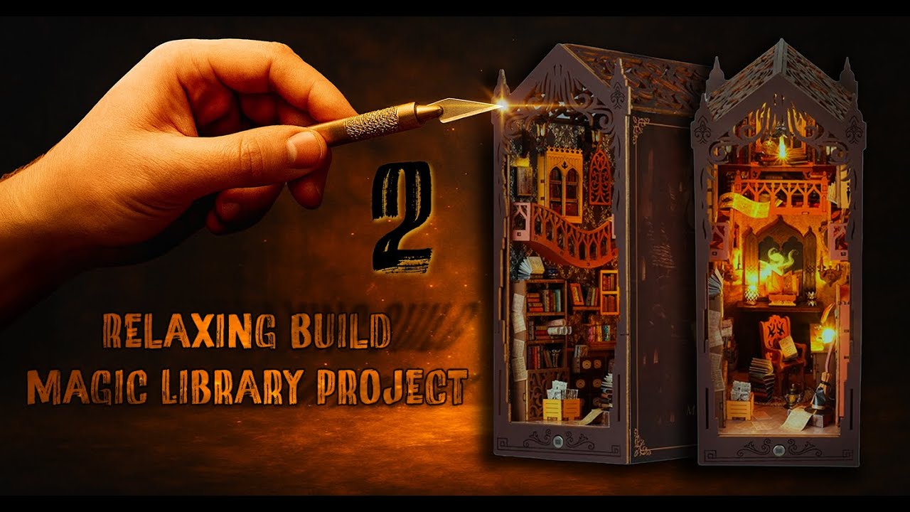 Relaxing Build Project DIY – Stavím magickou knihovnu (Harry Potter inspiration) [Part 2]