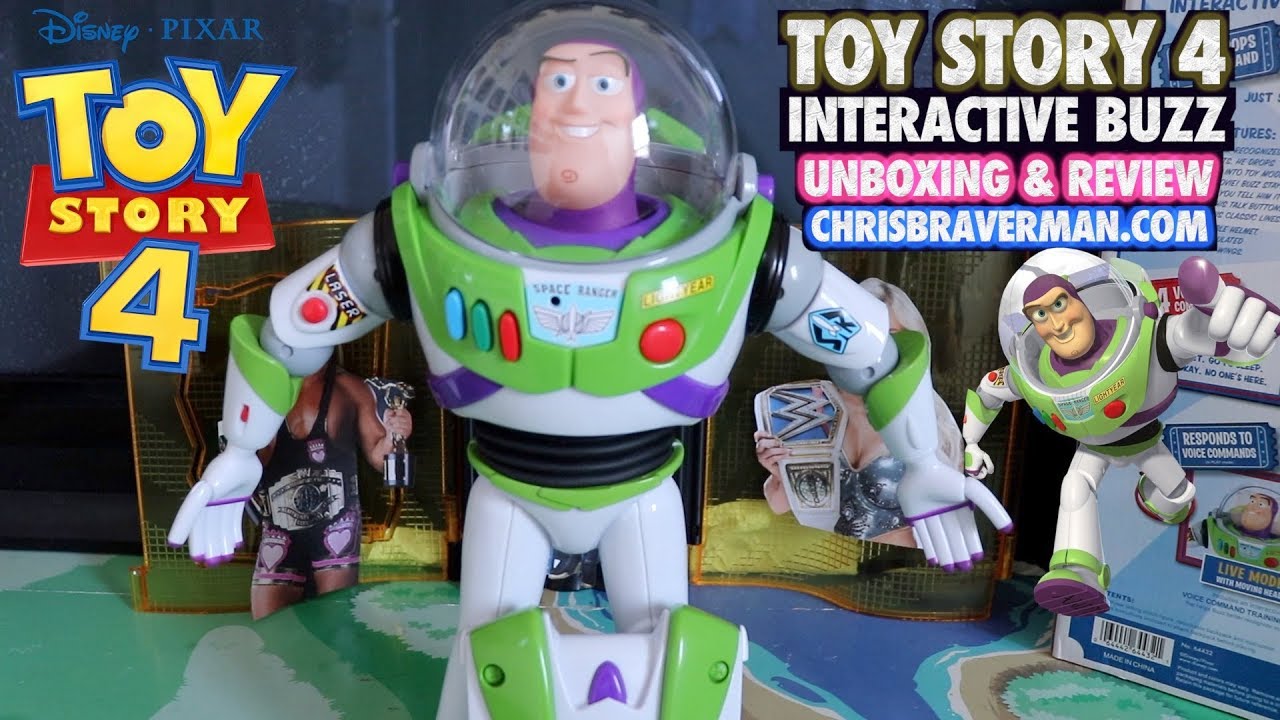 Toy Story 4 : Buzz Lightyear w/Interactive Drop Down Action (Disney/Pixar)
