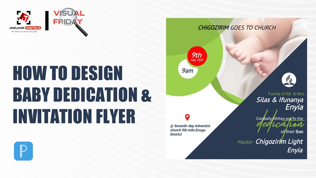 Baby Dedication & Invitation Flyer Design | Pixellab
