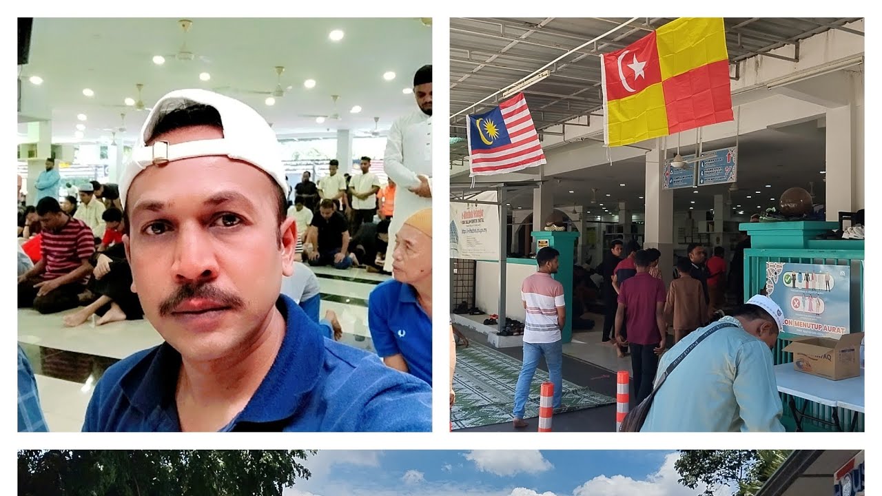 ملیشیا میں جمعہ کی نماز پڑھنے جاتے ہوئے🥰🥰