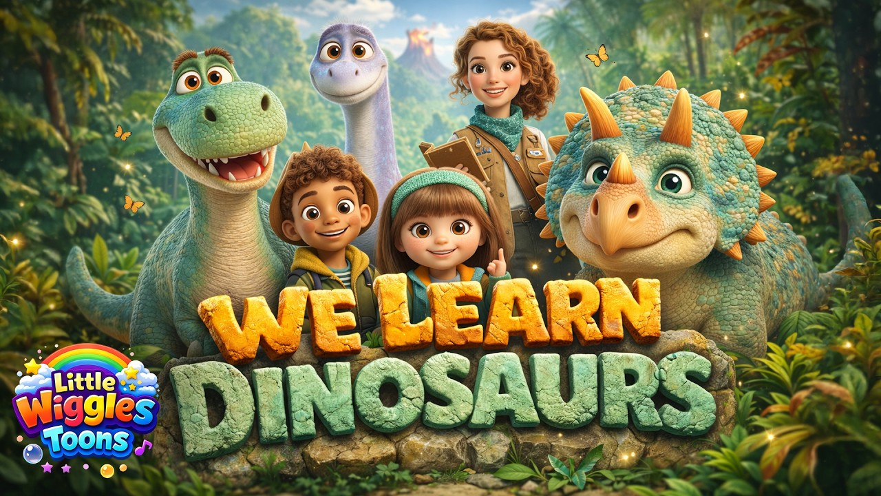 We Learn Dinosaurs! 🦖 Dinosaur Song for Kids | Roar & Learn!