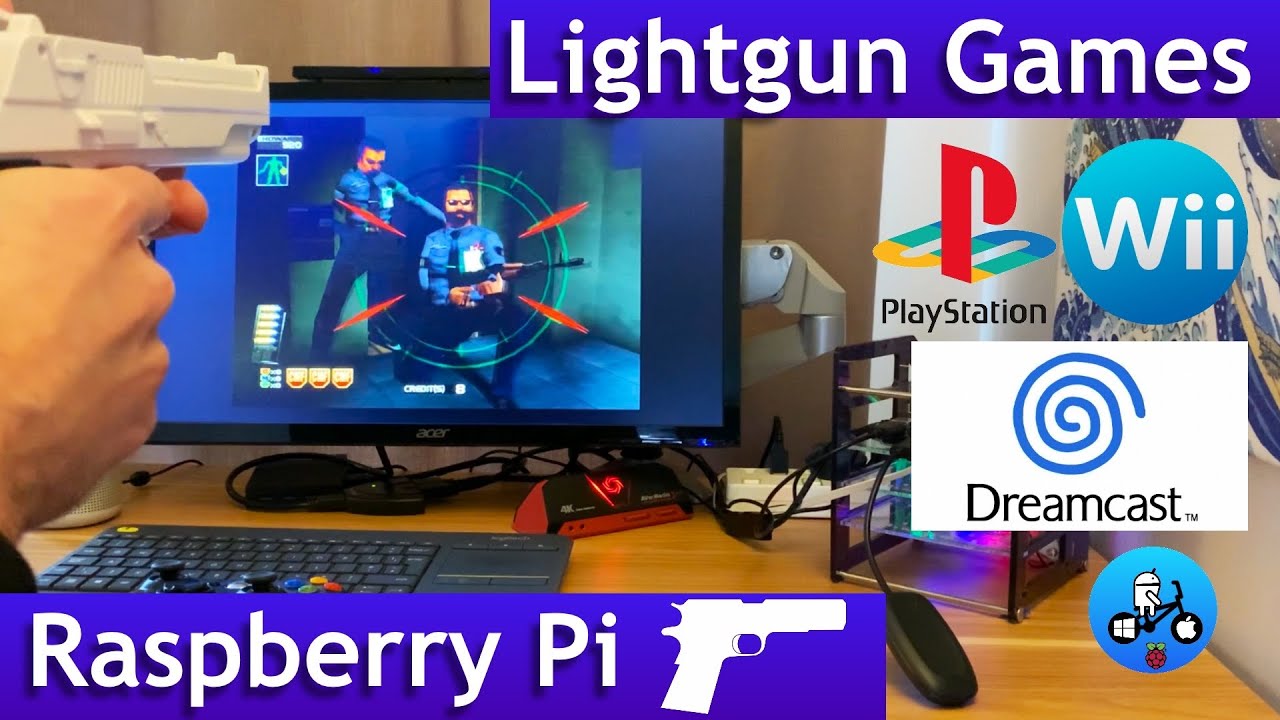 Lightgun Games on Raspberry Pi 4 with the Mayflash Dolphin Bar.