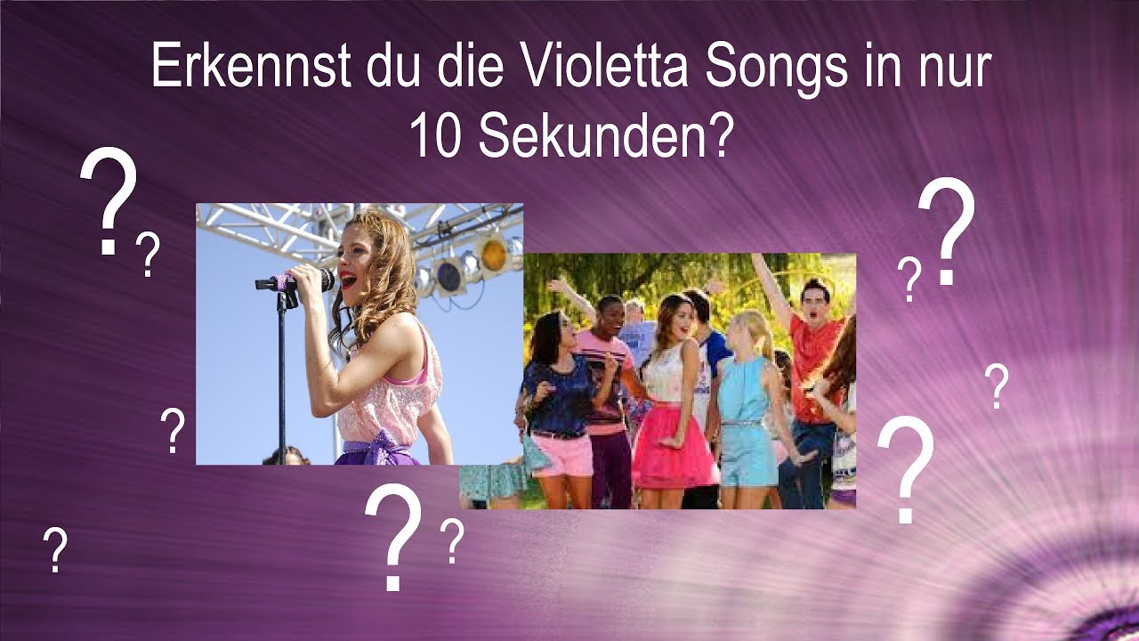 Erkennst du diese 5 Violetta Songs in 10 Sekunden?