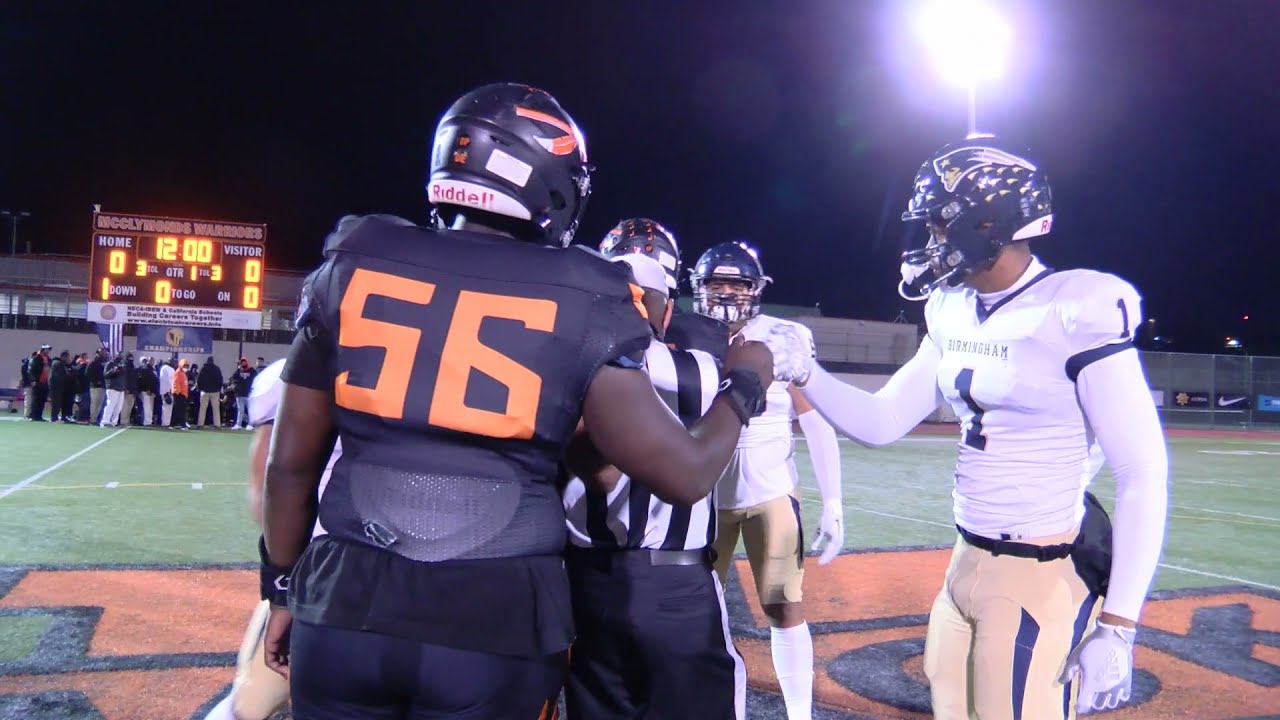 High School Football 3A State Game McClymonds High School