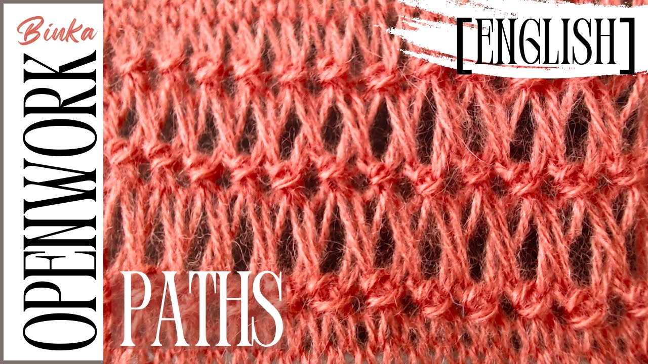 [English] How to knit a neat delicate lace pattern. #knitting  #stitch  #crochet