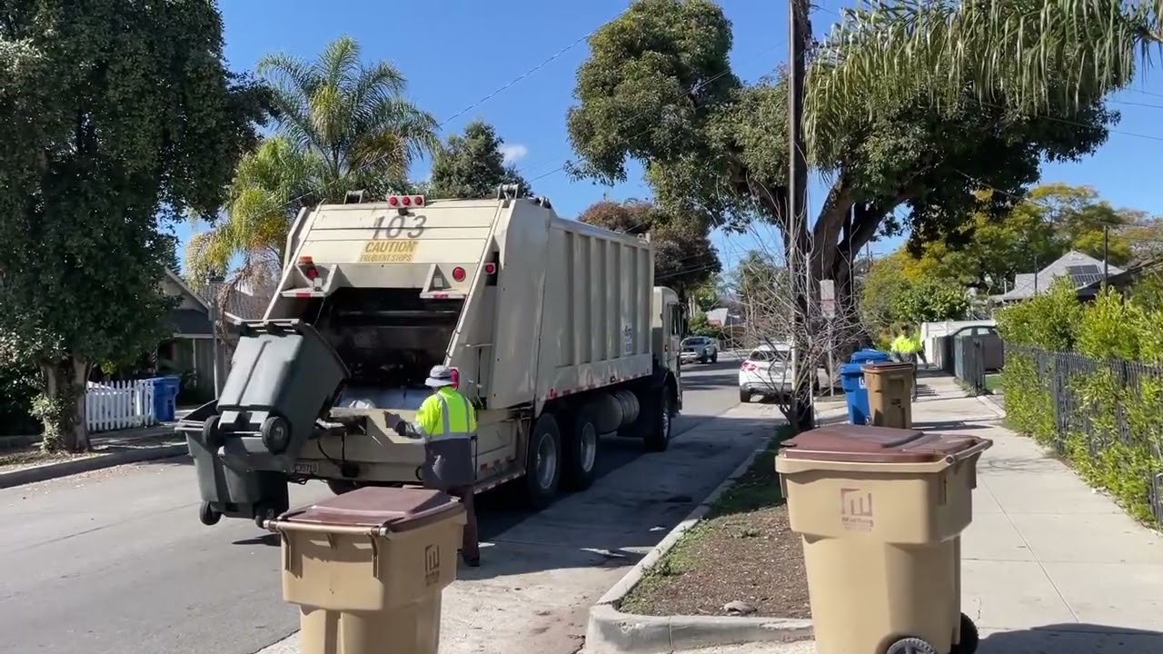 Marborg Heil Formula 5000 Rear Loader on Santa Barbara Trash