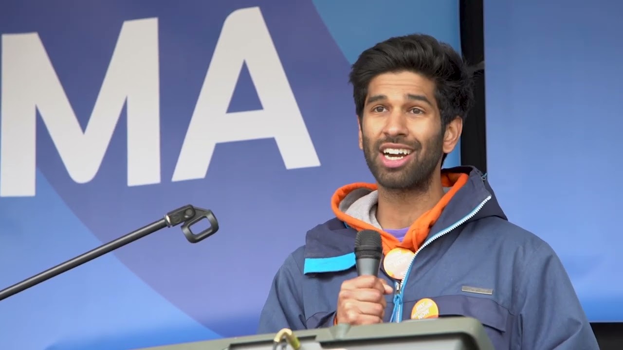 Vivek Trivedi addresses the junior doctor pay rally