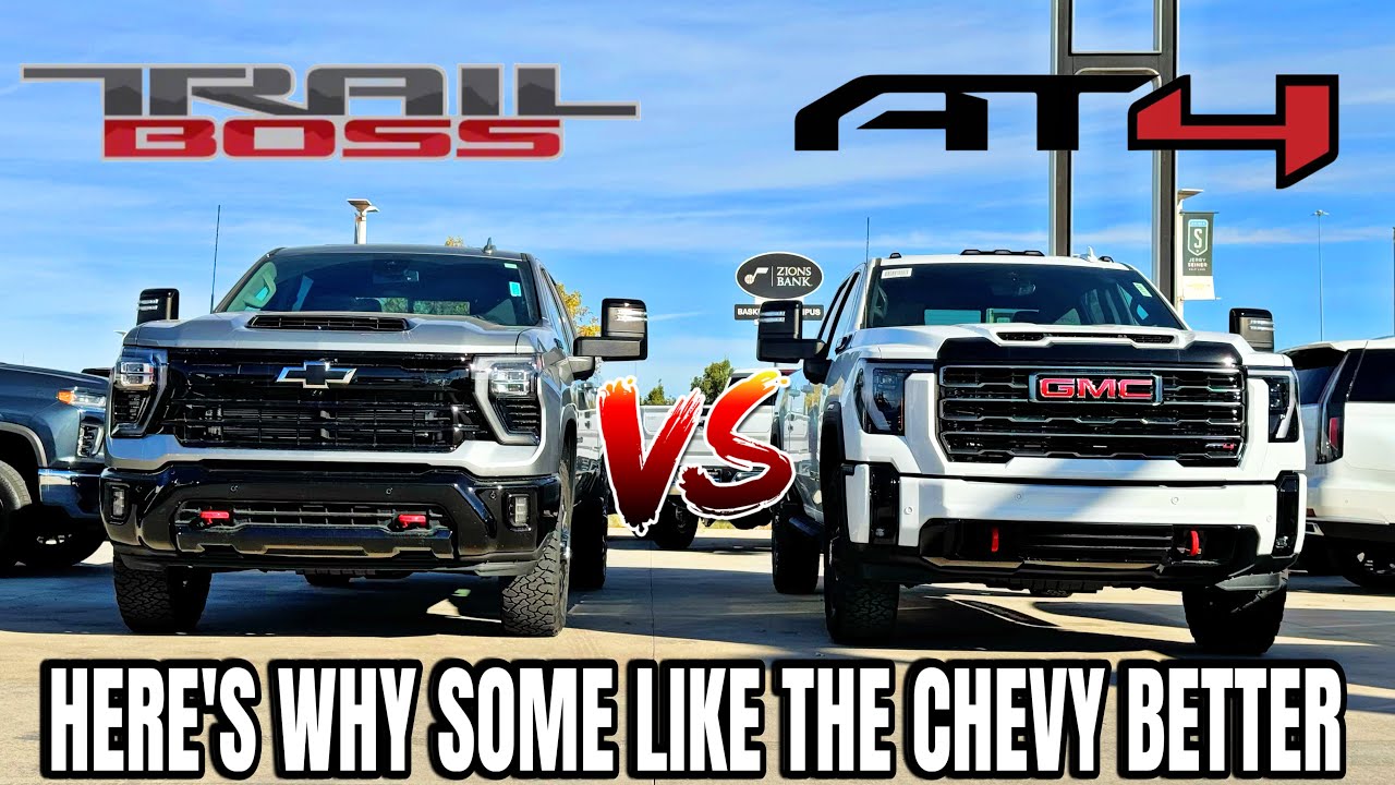 2025 GMC Sierra 3500 AT4 VS Chevy Silverado 3500 Trail Boss: This Is Why Some Choose The Chevy