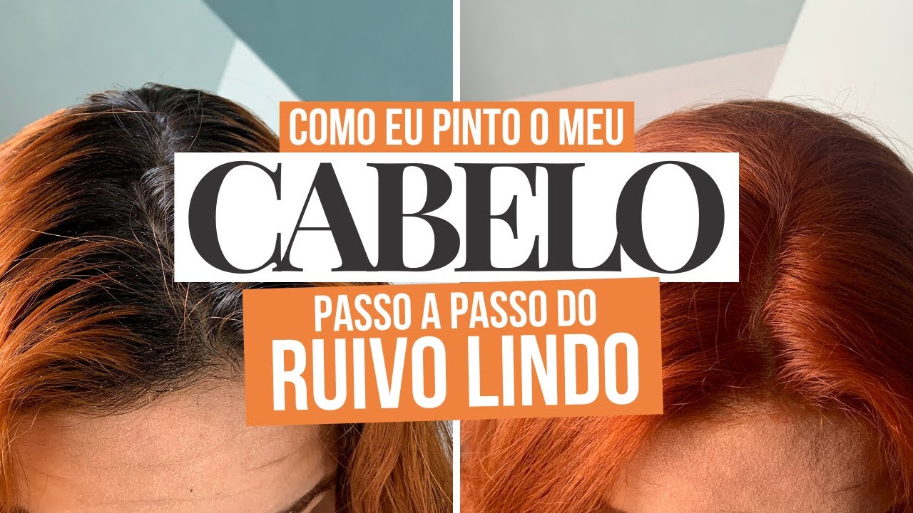 Como pintar o cabelo de RUIVO + Retoque de raiz em casa