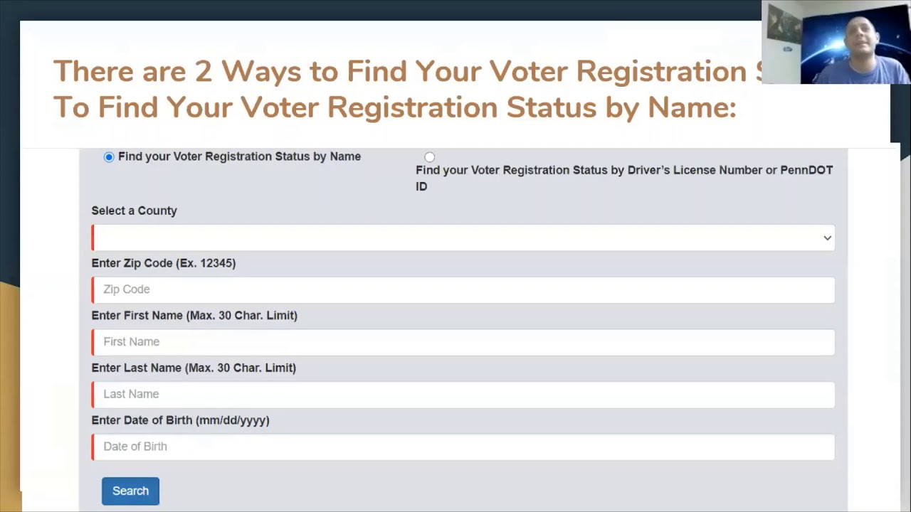 Check your voting Status