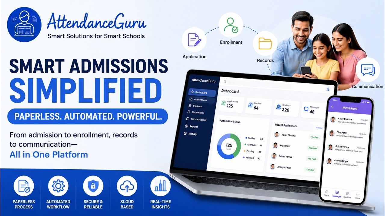 School Admission Management Software | Online Admissions Made Easy with AttendanceGuru
