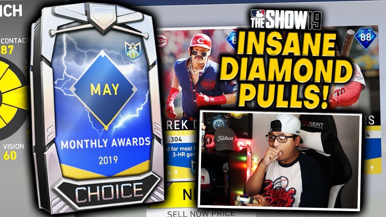 RARE Diamonds Pulled! MAY MONTHLY AWARDS PACK OPENING MLB The Show 19 Diamond Dynasty