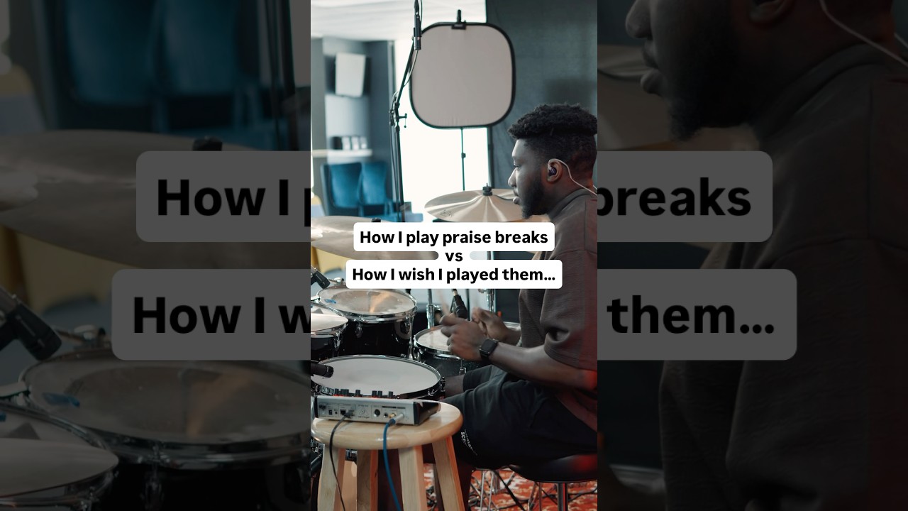 How I play praise breaks & How I want to play praise breaks😭😭 w C.J. Watkins #drums #shorts #skit