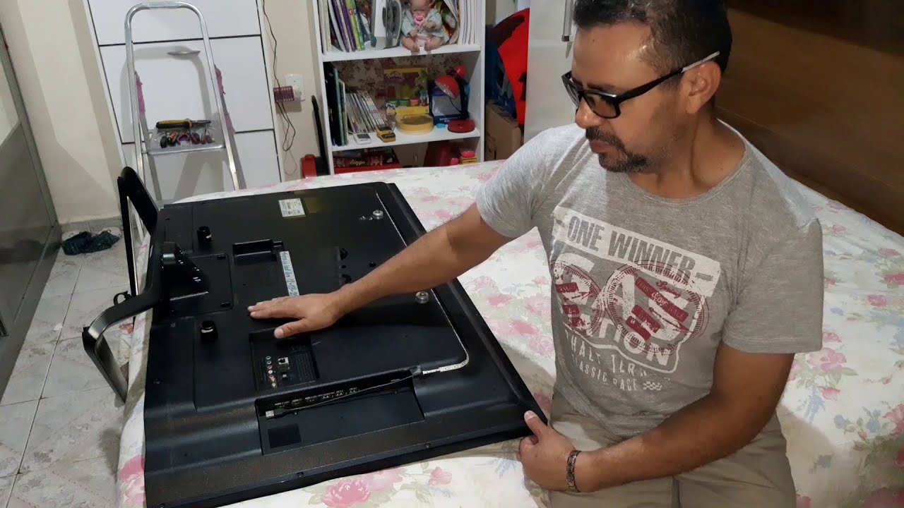 como abrir TV LG la6200 smart 3D, desmontagem e montagem passo a passo.