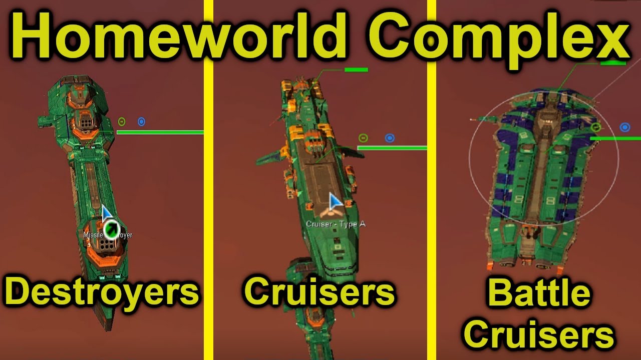 Hiigaran Destroyers, Cruisers, and Battlecruisers! | Homeworld Complex 9.1 Ship Showcase | Episode 2