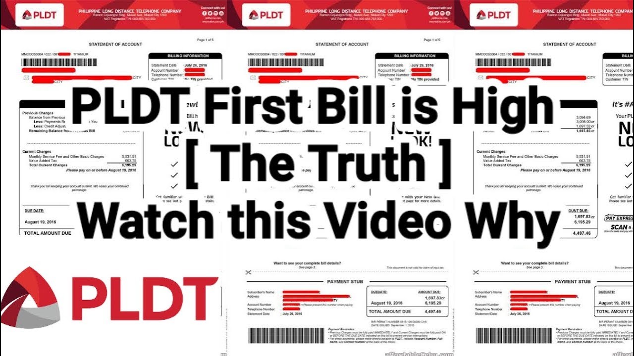 Why PLDT First Bill is HIGH