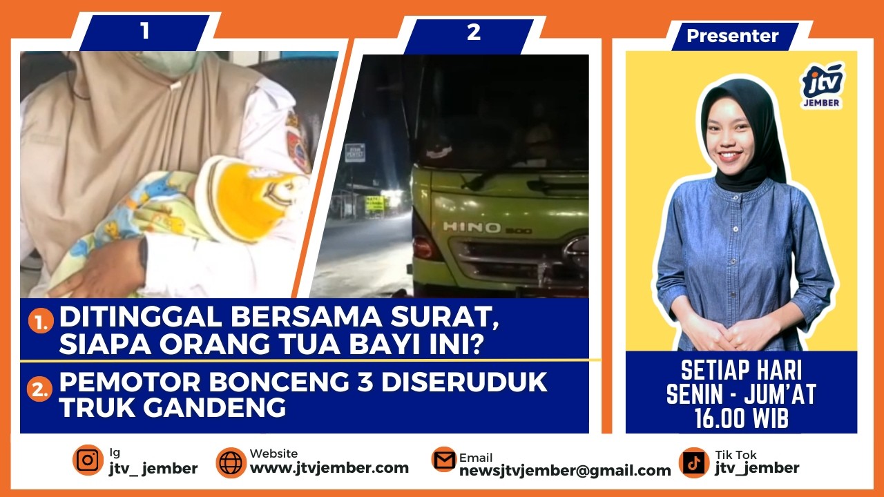 [LIVE JBR] Terekam CCTV! Detik-Detik Bayi Perempuan Dibuang dalam Kardus di Jember - BTK