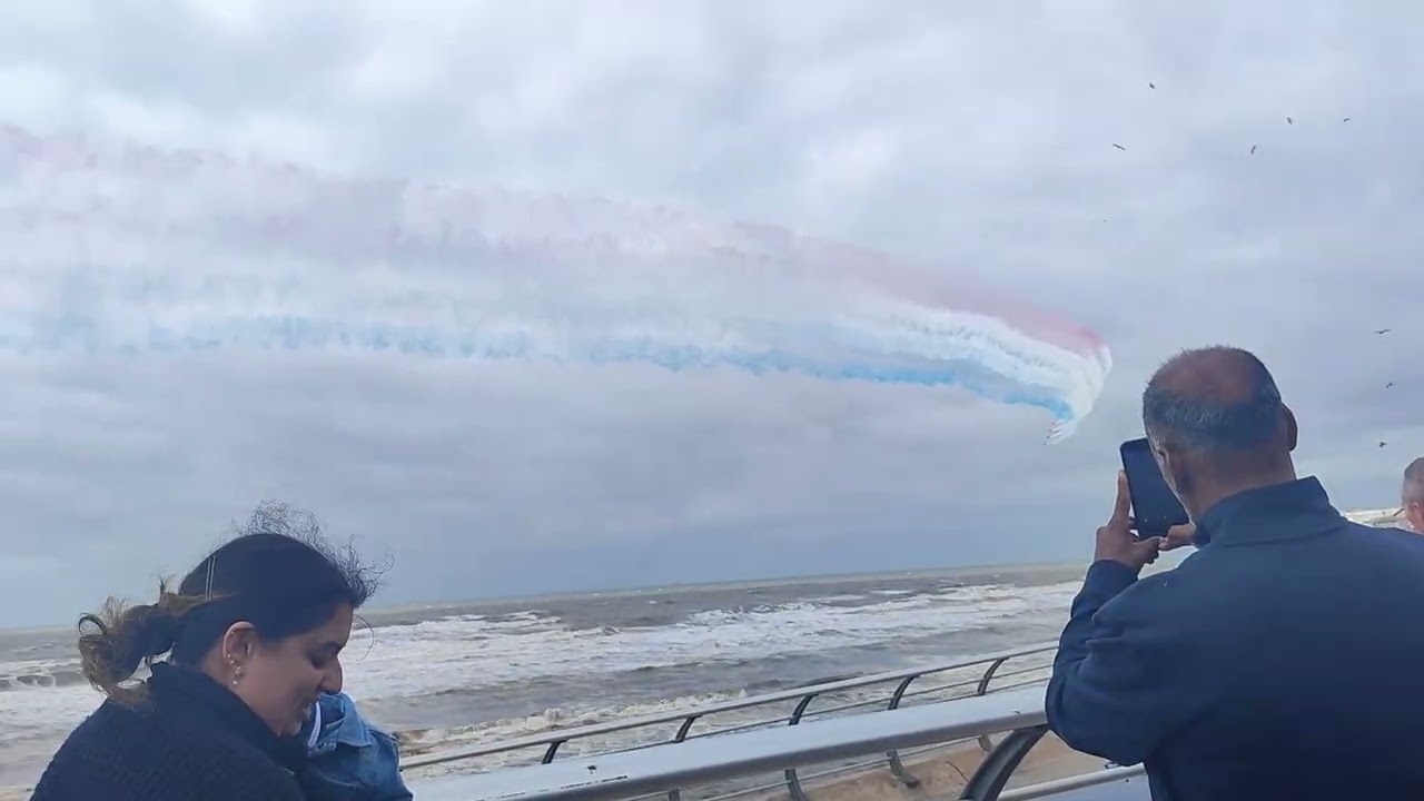 Red arrows performance at Blackpool airshow. Part one. 9/8/25 