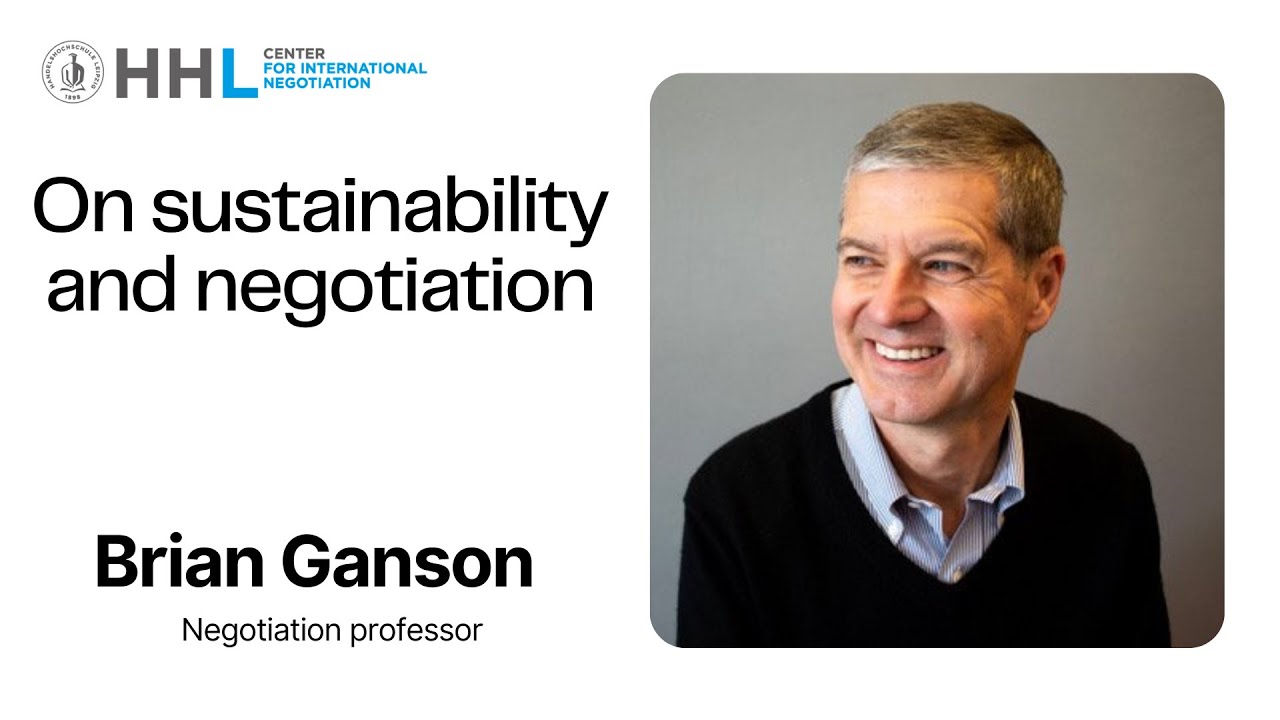 On sustainability and negotiation with Brian Ganson