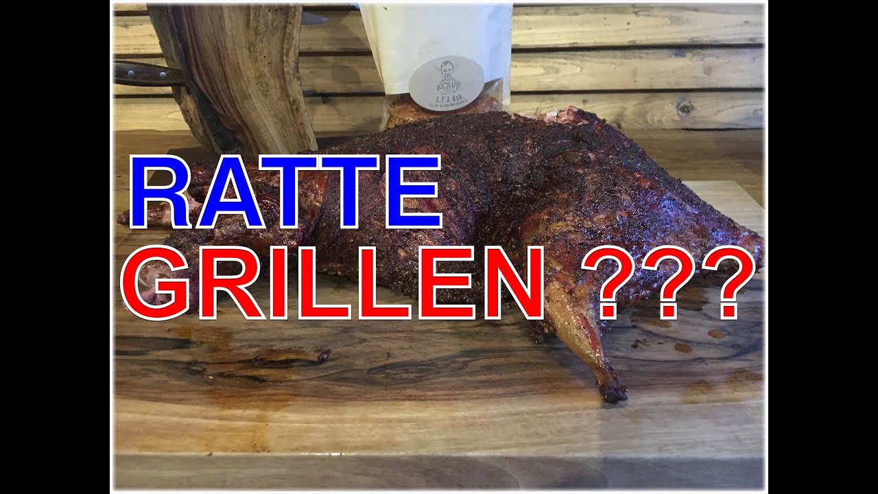 Nutria Biber Ratte vom Smoker     Klaus grillt