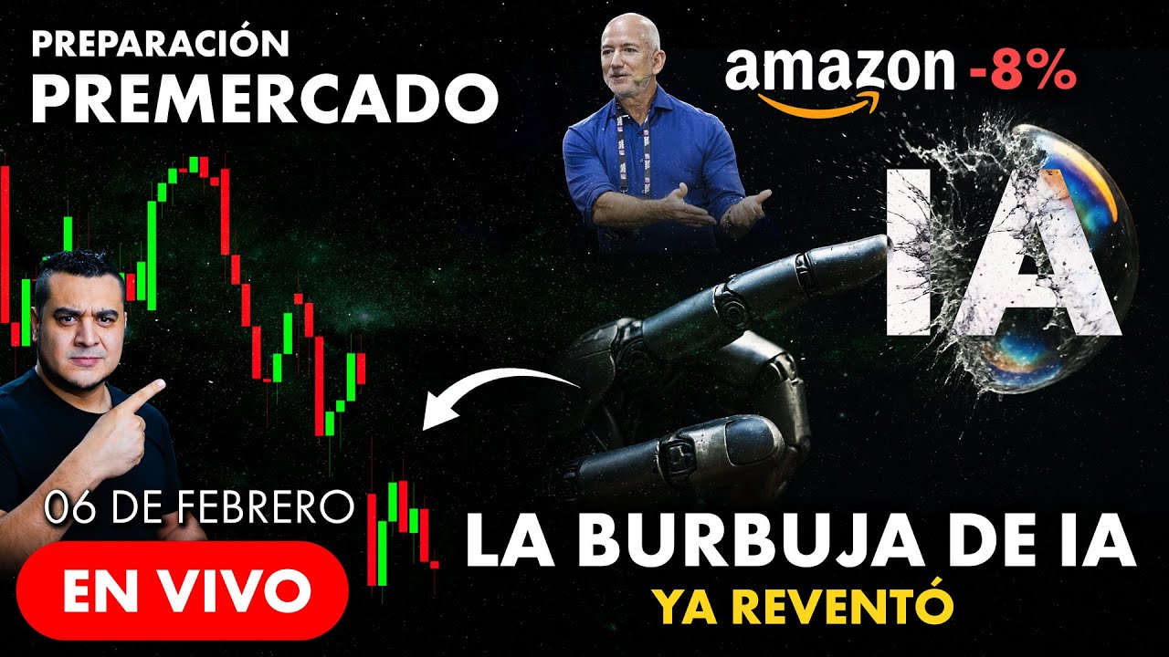 La Burbuja de IA Ya Reventó 🤖 - Amazon Pierde -8% y S&P500 Rebota