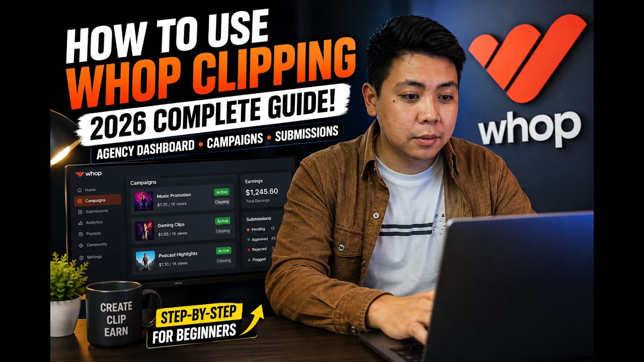 How to Use Whop Clipping 102 (2026 Complete Beginner's Guide)
