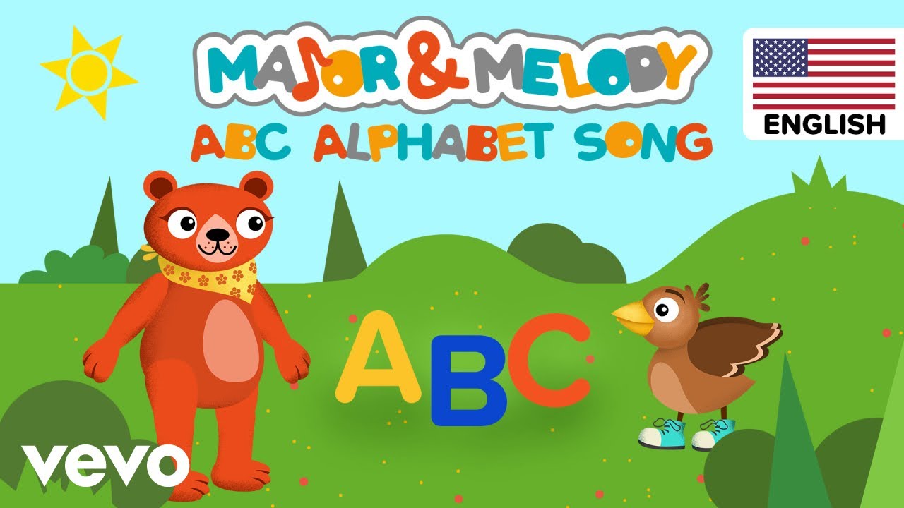 Major & Melody - ABC Alphabet song (Nursery Rhymes for kids / US version)