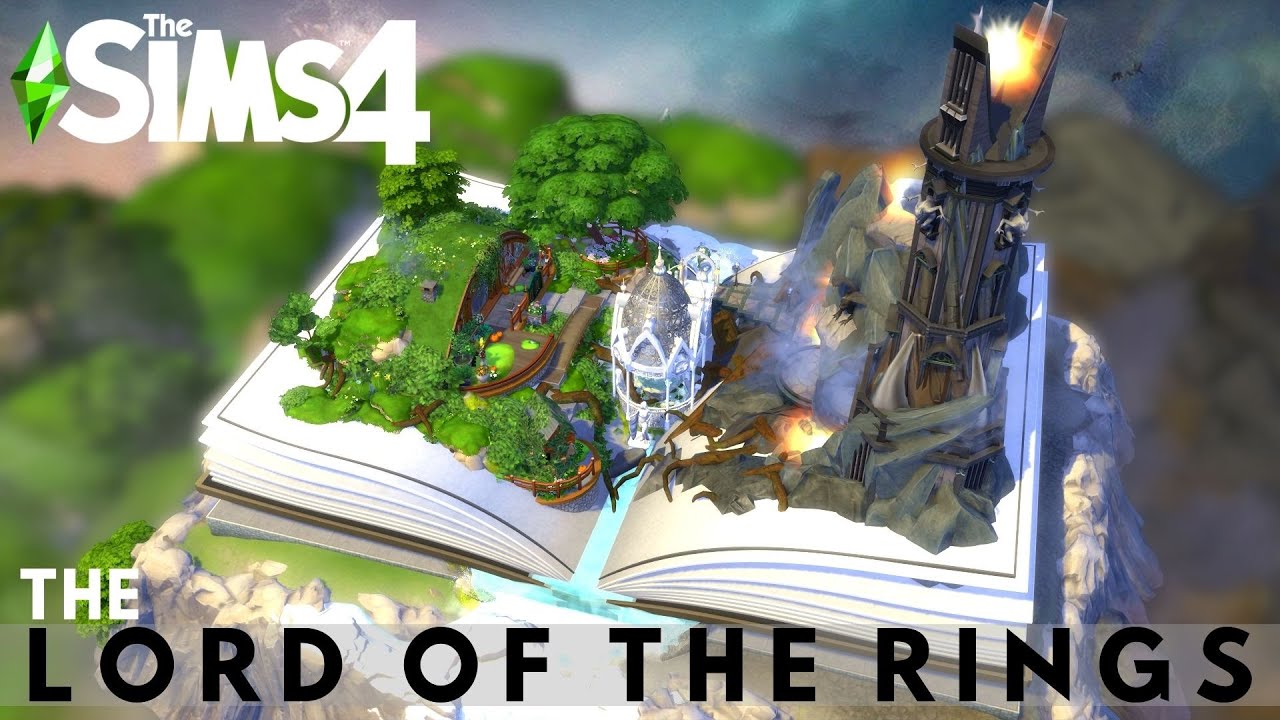 MAGIC BOOK | THE LORD OF THE RINGS | The Sims 4 Speed Build | NOCC