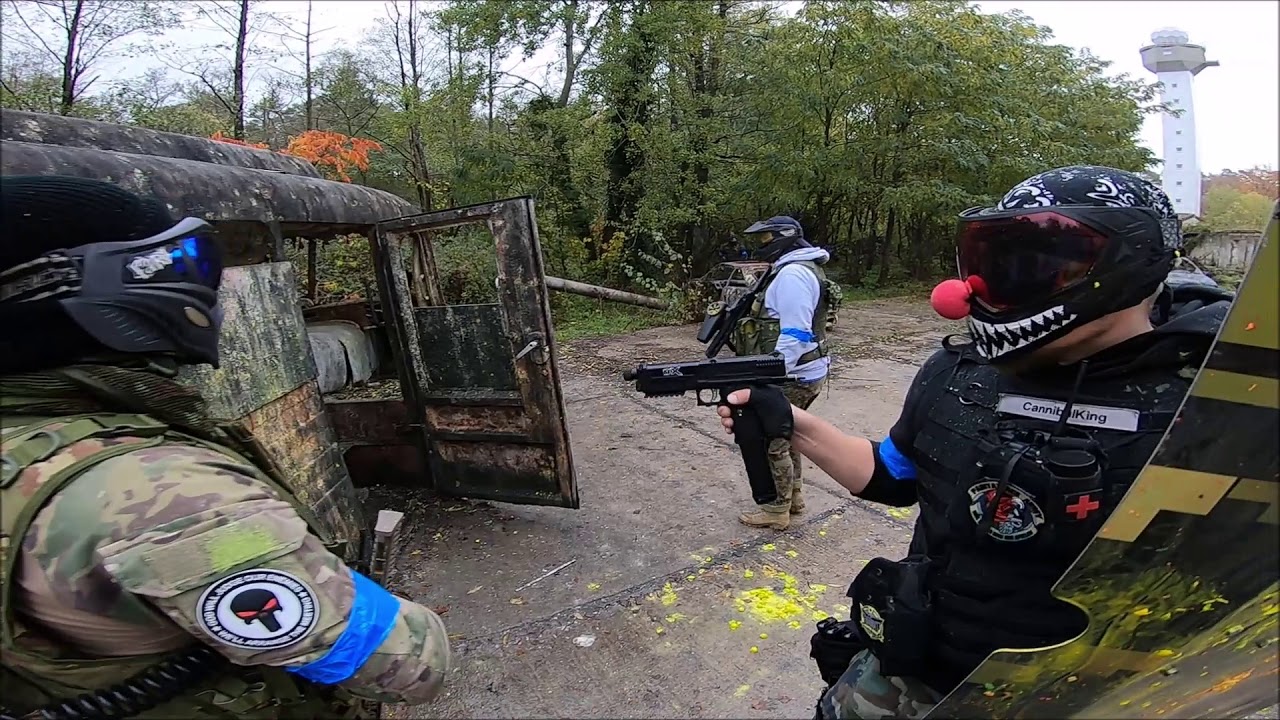 Magfed Paintball Gameplay Halloween Fun Game im Camp!