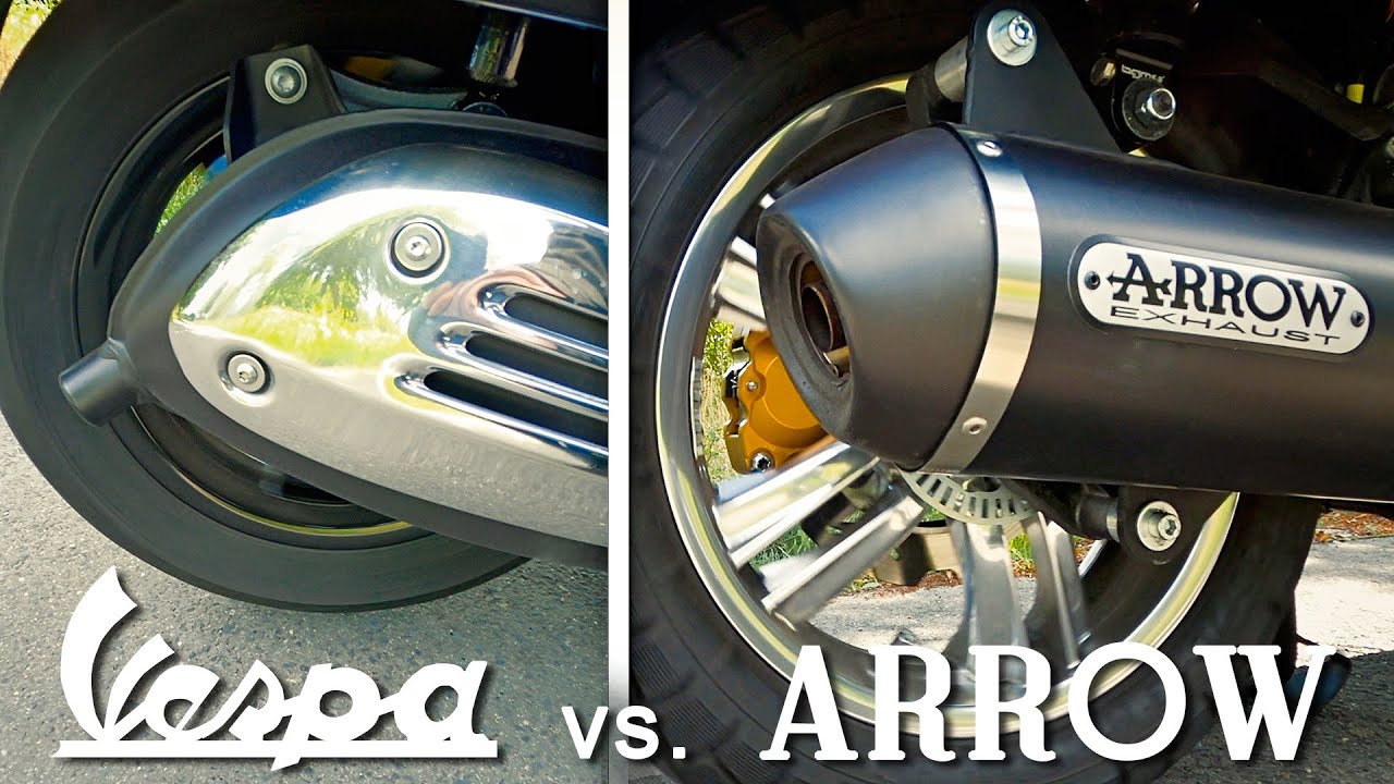 Auspuff-Duell 🔊 Vespa GTS 300 | Arrow vs. Original