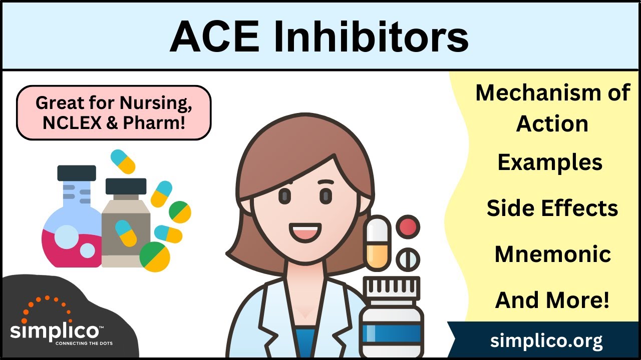 ACE Inhibitor Pharmacology: Mechanism of Action, Side Effects, Nursing Mnemonic