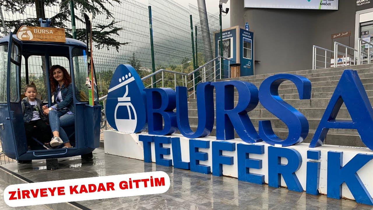 Türkiye'nin ilk teleferik hattı olan Bursa teleferikte en zirveye kadar çıktım Uludağ Yıldırım