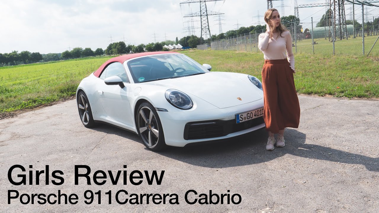 Larissa fährt das Porsche 911 Carrera Cabrio (992) mit 385 PS (450Nm) [4K] - Autophorie