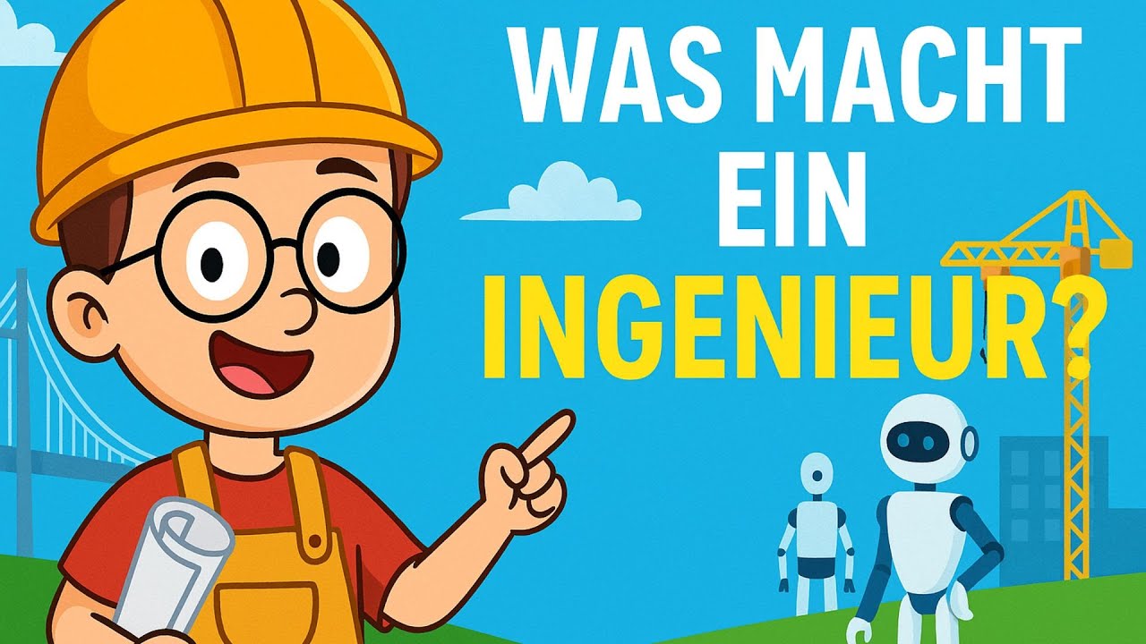 👷&zwj;♀️ &bdquo;Was macht ein Ingenieur? | Technik-Beruf einfach erkl&auml;rt f&uuml;r Kinder&ldquo;!