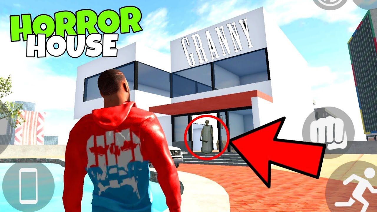 GRANNY ESCAPE FROM HORROR HOUSE INDIAN BIKE DRIVING 3D