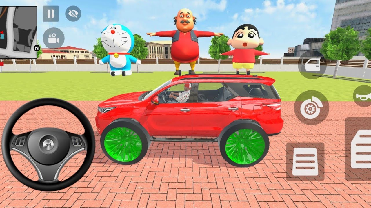 🤩 Indian Thift Auto Simulator Indian Showroom Purchase Modified New Red Fortuner and Bike Game 😘