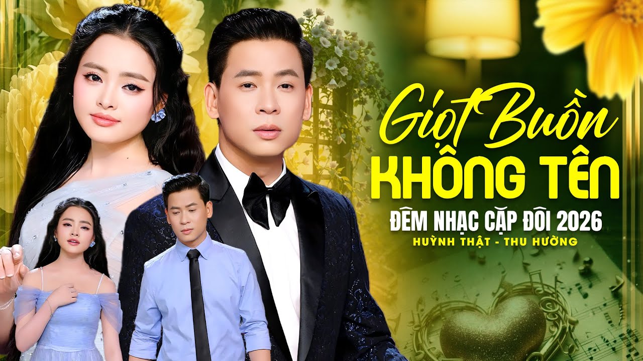ĐÊM NHẠC CẶP ĐÔI 2026 Giọt Buồn Không Tên 🔥 HUỲNH THẬT, THU HƯỜNG Song Ca hay nhất TỪ TRƯỚC ĐẾN NAY