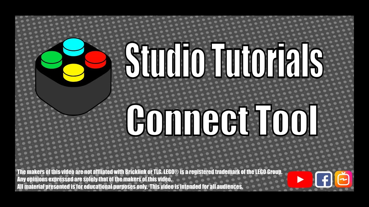 Studio Tutorials - Connect Tool. How to click your LEGO bricks together easily!