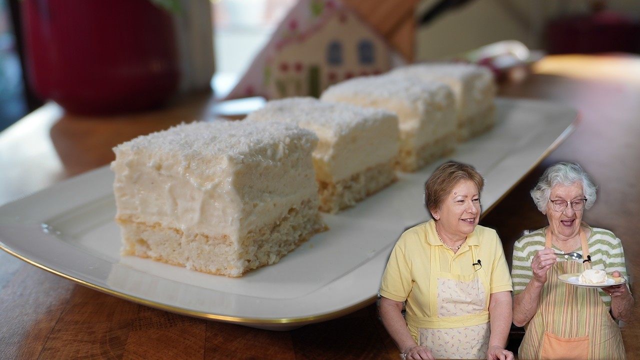Rafaelo (Raffaello) kocke sa kokosom, kokos kolač ili snežne kokos kocke