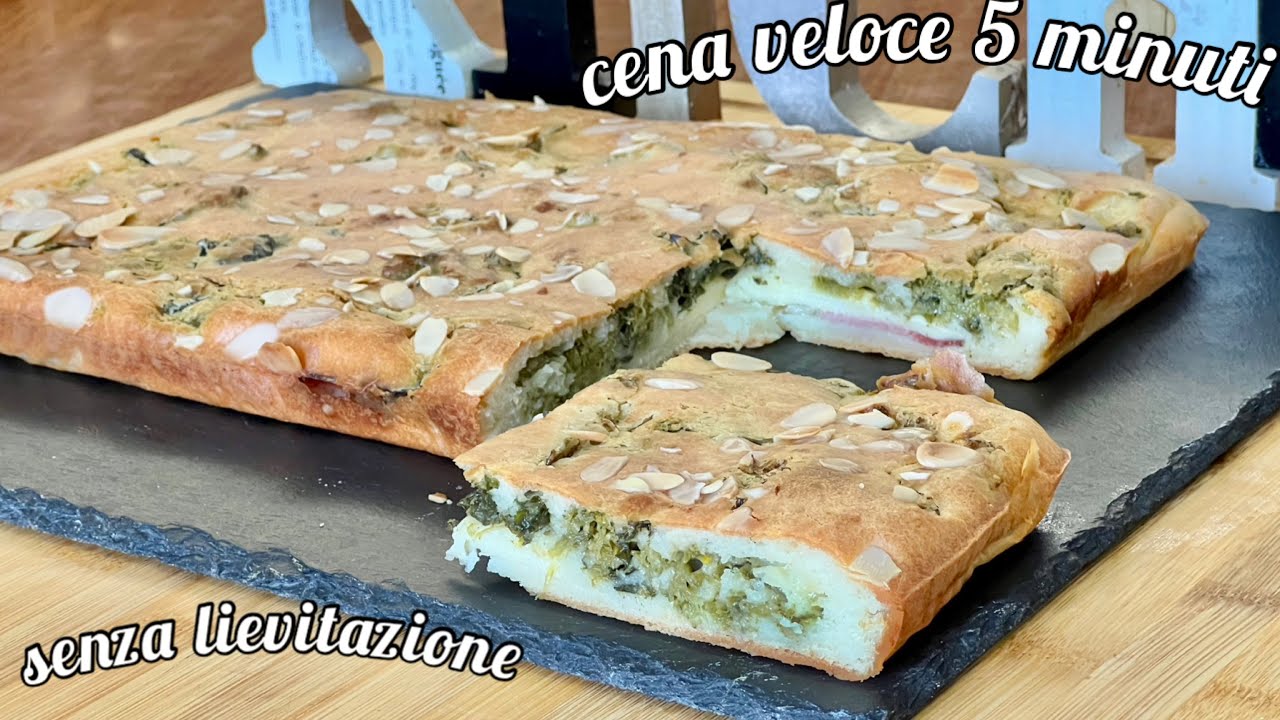 Cosa preparo per CENA in 5 minuti senza lievitazione buonissima RICETTA svuota frigo 🔝🔝